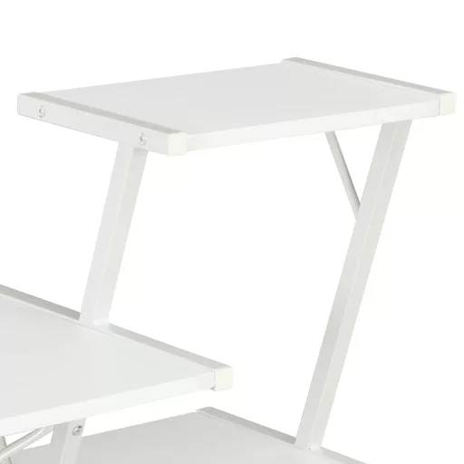 Fehér íróasztal polccal 116 x 50 x 93 cm
