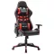 Fekete és piros műbőr gamer szék