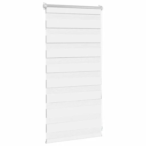 Fehér zebra roló 40,9 x 100 cm szövetszélesség 36,7 cm