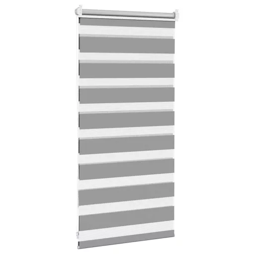 Szürke zebra roló 40,9 x 100 cm szövet szélesség 36,7 cm