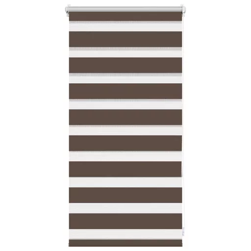 Zebra roló 40,9 x 100 cm, szövetszélesség 36,7 cm, kávébarna