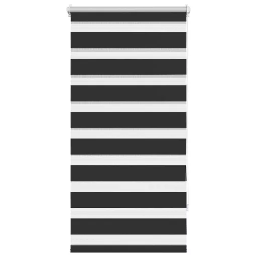 Fekete zebra roló 60,9 x 120 cm szövet szélesség 56,7 cm
