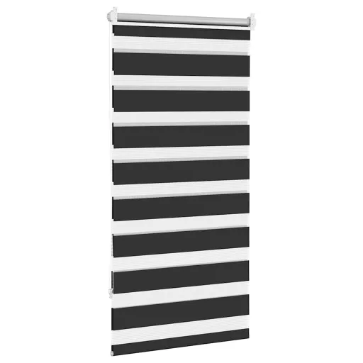 Fekete zebra roló 60,9 x 120 cm szövet szélesség 56,7 cm