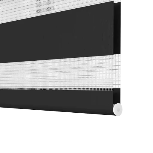Fekete zebra roló 60,9 x 120 cm szövet szélesség 56,7 cm