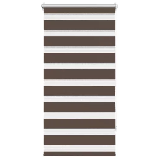 Zebra roló 60,9 x 120 cm, szövetszélesség 56,7 cm, kávébarna