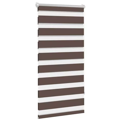 Zebra roló 60,9 x 120 cm, szövetszélesség 56,7 cm, kávébarna
