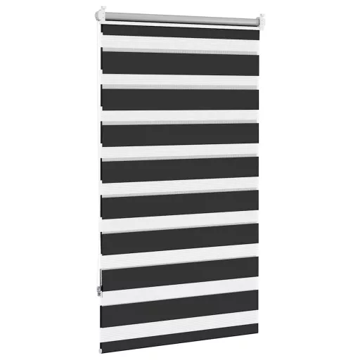 Fekete zebra roló 90,9 x 150 cm szövetszélesség 86,7 cm