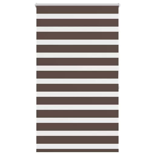 Zebra roló 100,9 x 175 cm, szövetszélesség 96,7 cm, kávébarna