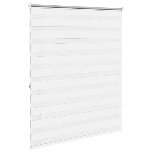 Fehér zebra roló 120,9 x 175 cm szövetszélesség 116,7 cm