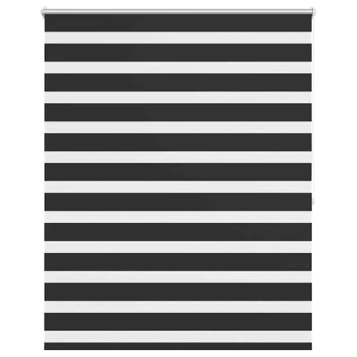 Fekete zebra roló 120,9 x 175 cm szövetszélesség 116,7 cm