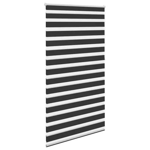 Fekete zebra roló 120,9 x 230 cm szövetszélesség 116,7 cm