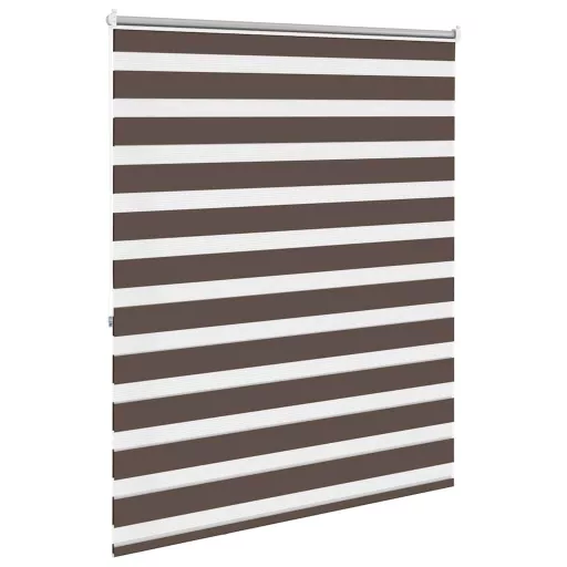 Zebra roló 140,9 x 175 cm, szövetszélesség 136,7 cm, kávébarna
