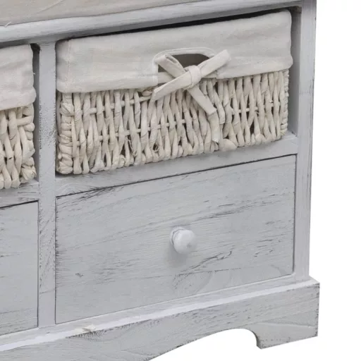 Fehér császárfa tárolópad 62 x 33 x 42 cm