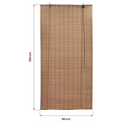 Barna Bambusz Roló 80 x 160 cm