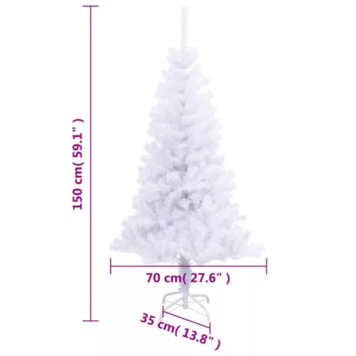 Műkarácsonyfa állvánnyal 380 ággal 150 cm