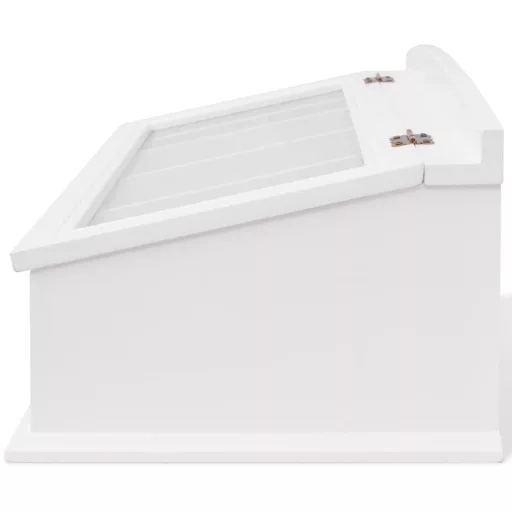 VidaXÉ Barokk stílusú fehér MDF evőeszköz tálca