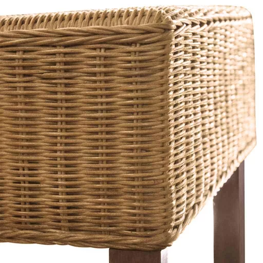 2 db barna természetes rattan étkezőszék