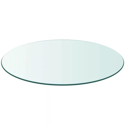 Edzett üveg asztallap kerek 80 cm