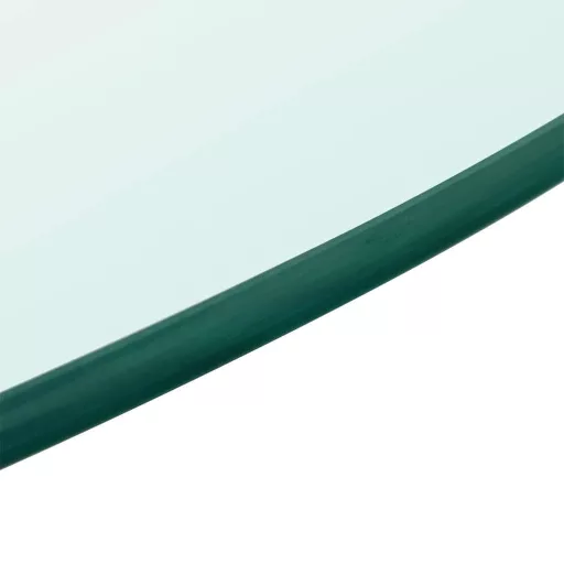 Edzett üveg asztallap kerek 80 cm
