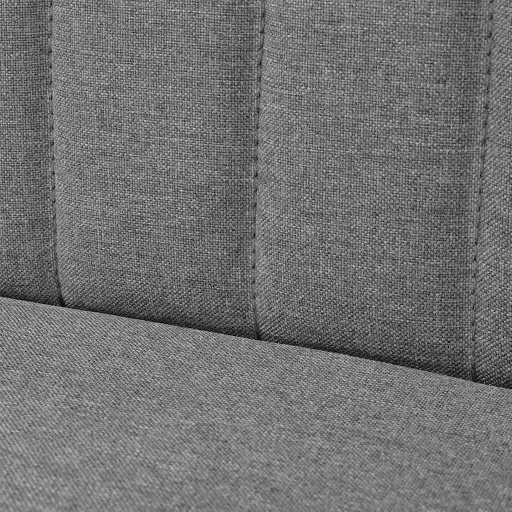 Világosszürke szövetkanapé 117 x 55,5 x 77 cm