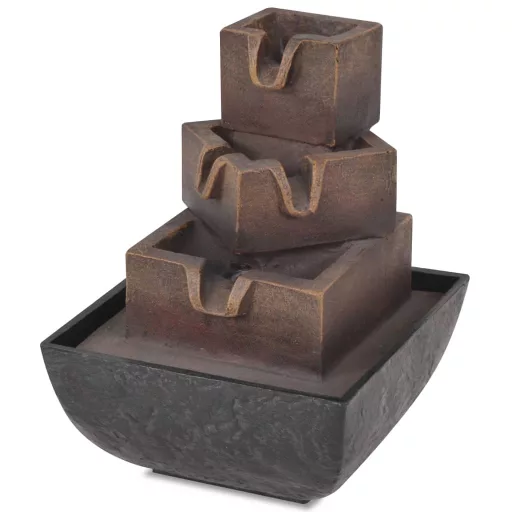 Beltéri műgyanta szökőkút LED megvilágítással