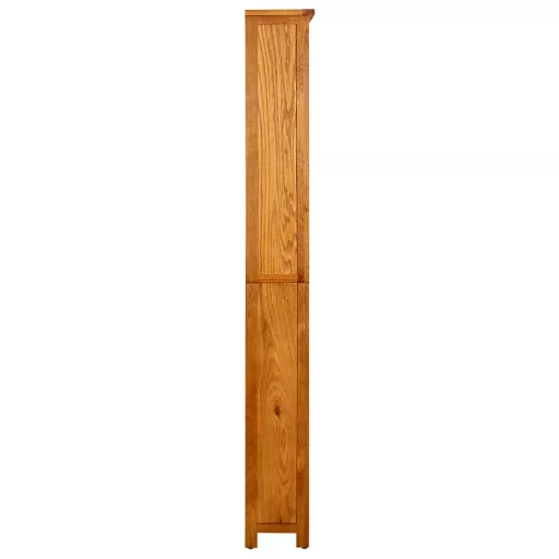 6 szintes tömör tölgyfa könyvespolc 80 x 22,5 x 180 cm