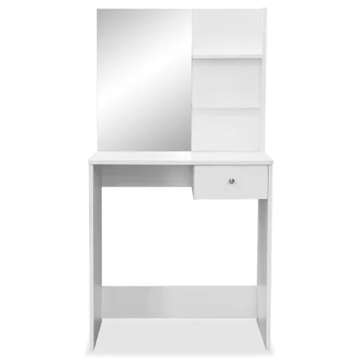 Fehér faforgácslap öltözőasztal 75 x 40 x 141 cm