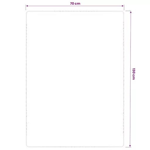 Természetes színű juta szőnyeg latex hátoldallal 70 x 130 cm