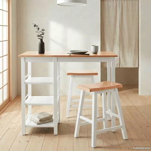 3 részes fehér MDF bárgarnitúra