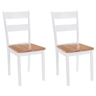 2 darab fehér tömör gumifa étkezőszék