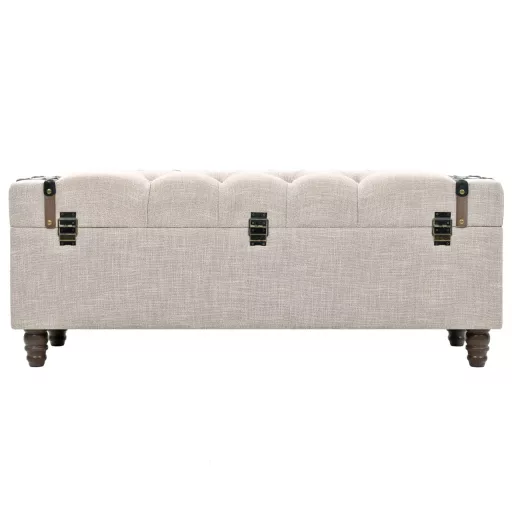 3 db tömör fa és acél tárolópad 112 x 37 x 45 cm