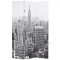 Fekete-fehér New York mintás paraván 120 x 170 cm