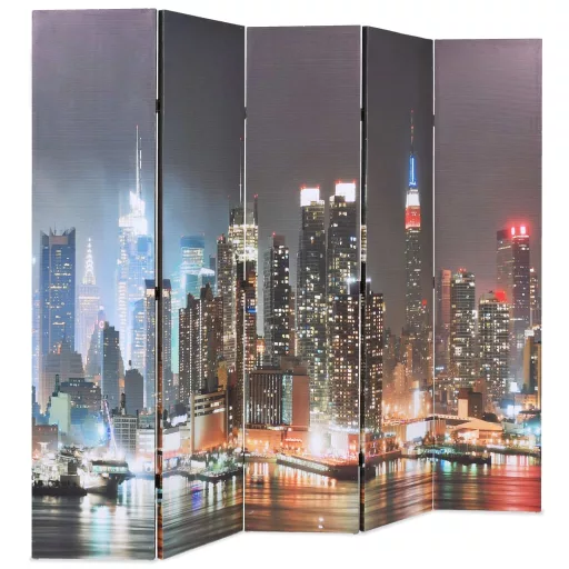 Éjszakai New York mintás paraván 200 x 170 cm