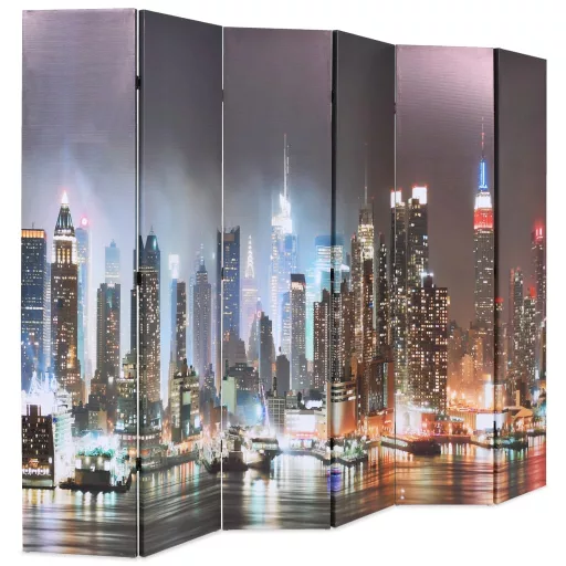 Éjszakai New York mintás paraván 228 x 170 cm