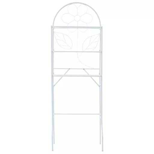 Fehér WC feletti tárolóállvány 60 x 33 x 174 cm
