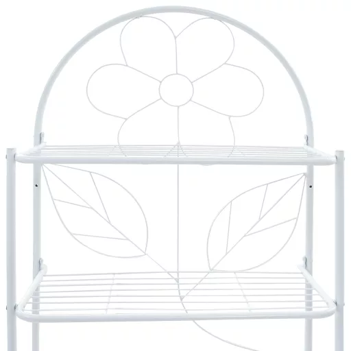 Fehér WC feletti tárolóállvány 60 x 33 x 174 cm