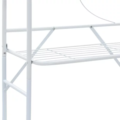 Fehér WC feletti tárolóállvány 60 x 33 x 174 cm