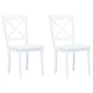 2 darab fehér tömör gumifa étkezőszék