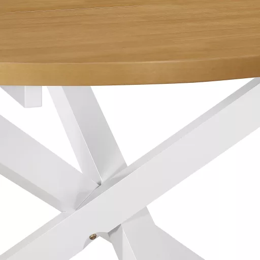 Fehér MDF étkezőasztal 120 x 75 cm