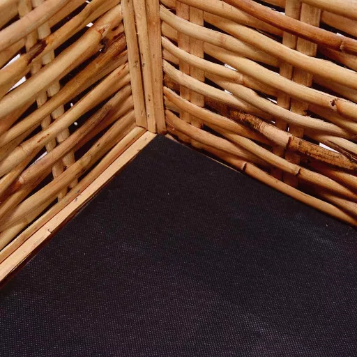 15 részes természetes rattan kanapészett