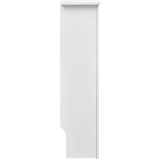 2 db fehér szerelt fa radiátorburkolat 112 cm