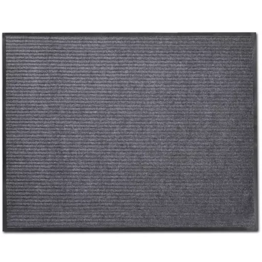 2 db szürke PVC lábtörlő 90 x 60 cm