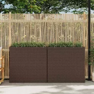 2 darab barna polyrattan kerti magaságyás 4 kaspóval