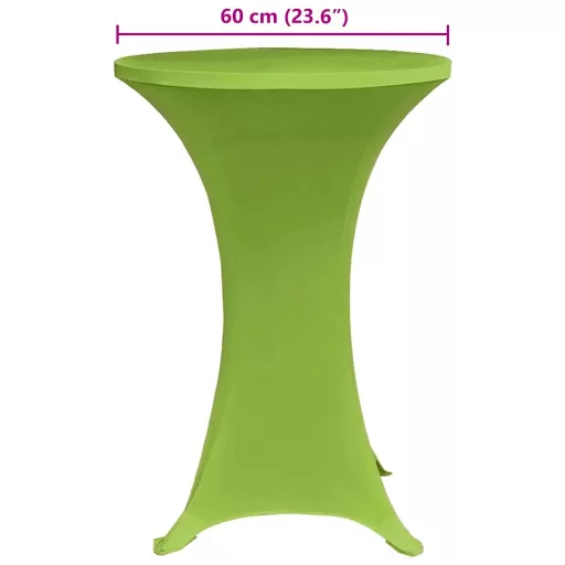 4 db zöld sztreccs asztalterítő 60 cm