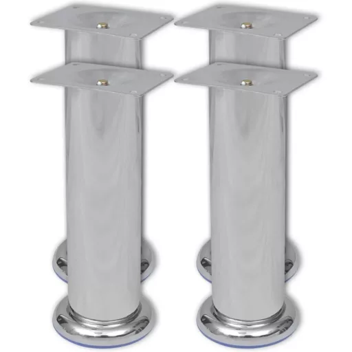 8 darab kerek króm kanapéláb 180 mm
