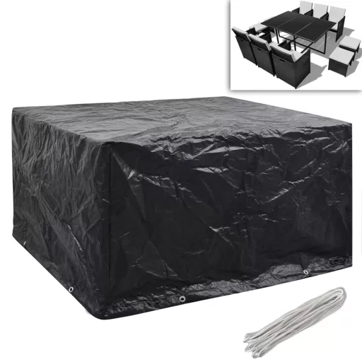 2 db védőhuzat 6 személyes polyrattan szetthez 172 x 113 cm
