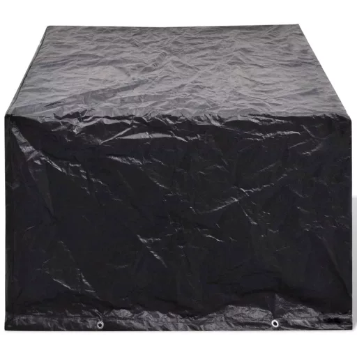 2 db 4 személyes polyrattan szett huzat 8 lyukkal 180 x 140 cm