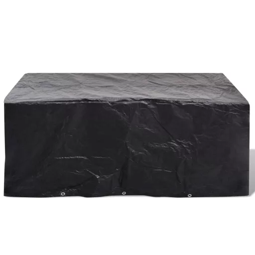 2 db 6 személyes polyrattan szett huzat 10 lyukkal 240 x 140 cm