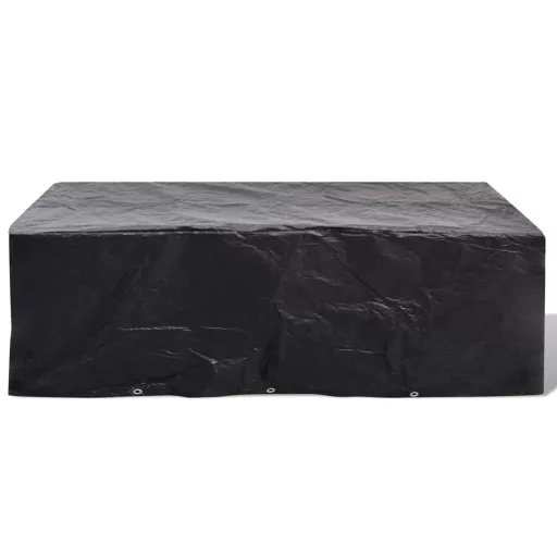 2 db 8 személyes polyrattan szett huzat 10 lyukkal 300 x 140 cm