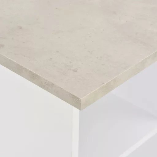 Fehér és betonszürke bárasztal 60 x 60 x 110 cm
